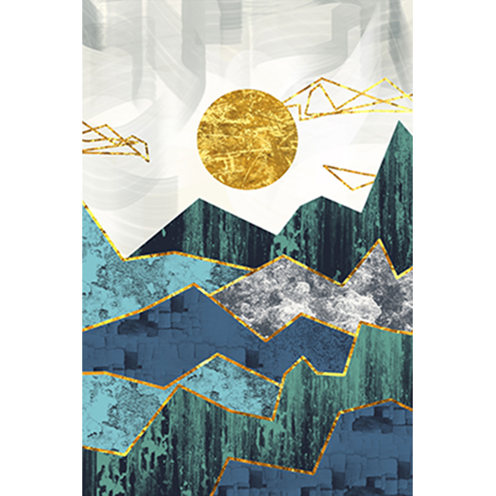 

Sun Mountains Poster Decorative Painting Modern Wall Art Living Room Decor, 501 Original