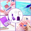 Elektrisches Vakuum Diamond Painting Stift Kit DIY Diamond Art Werkzeuge (lila e Set)
