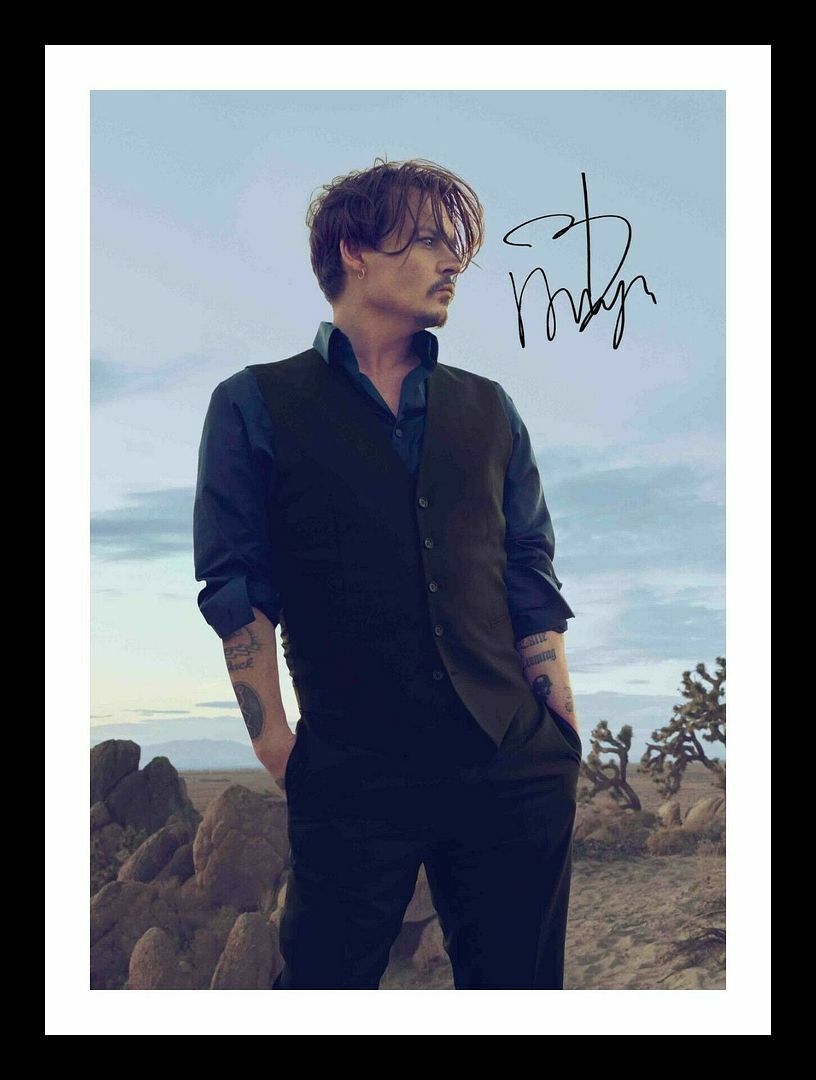 Johnny Depp Autograph Signed & Framed Photo Poster painting 8