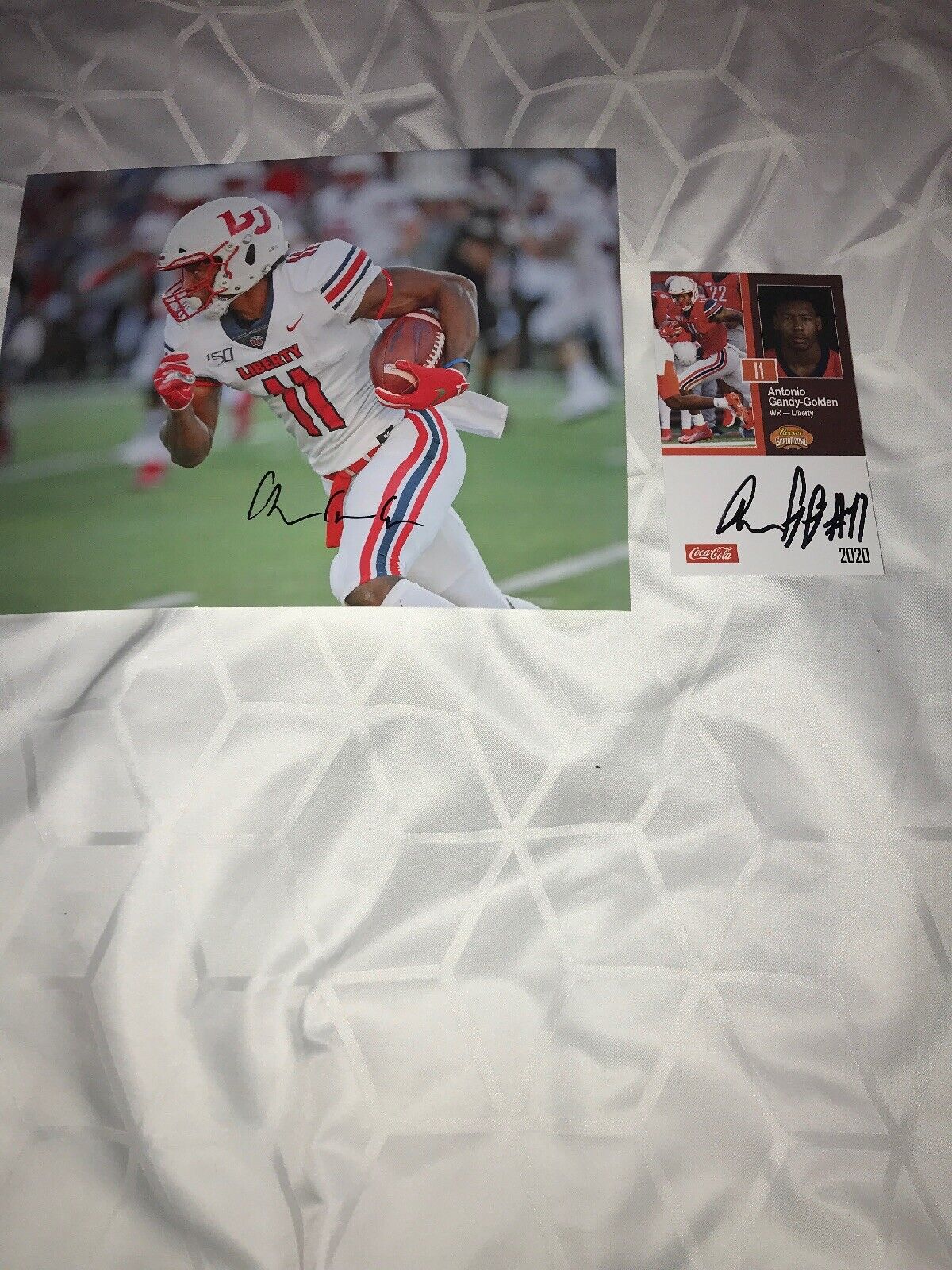 Antonio Gandy-Golden Liberty Signed autographed 8x10 football Photo Poster painting & CARD!