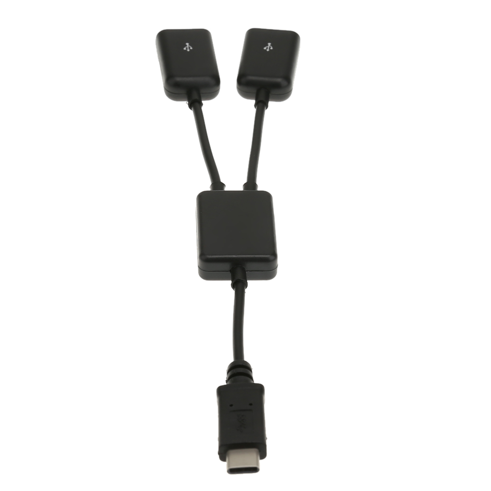 

USB 3.1 Type-C OTG HUB Cable 2 in 1 USB C 3.1 Male to Female Plug Cable Hub, 501 Original