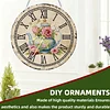 2D DIY Acrylic Teapot Diamond Painting Clock Pendant w/ Clock Function Wall Art