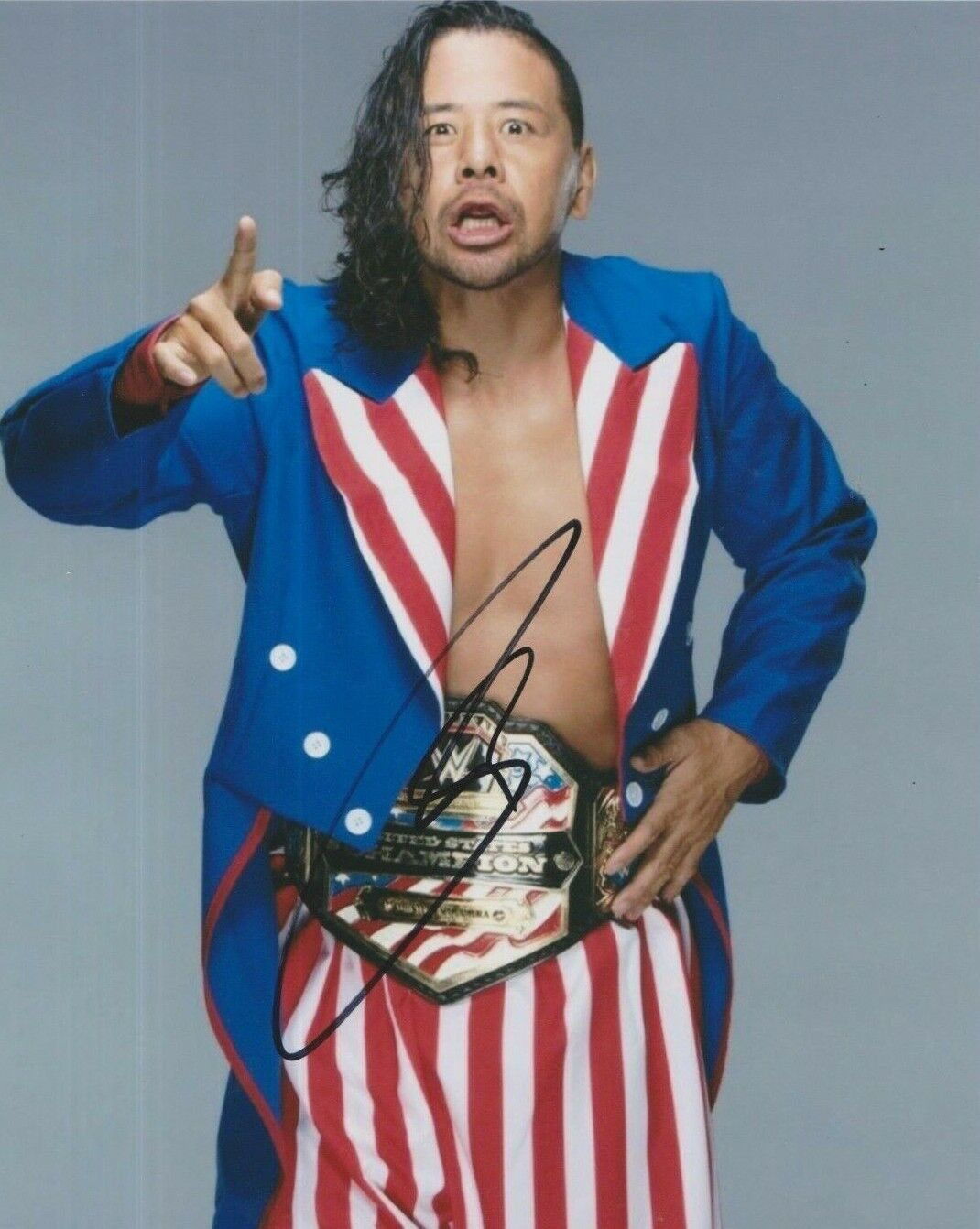 Shinsuke Nakamura (WWE) **HAND SIGNED** 10x8 Photo Poster painting ~ AUTOGRAPHED