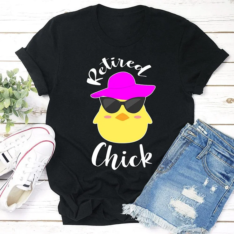 ANB - Retired Chick Relaxed Fit  Retro Tee-04935