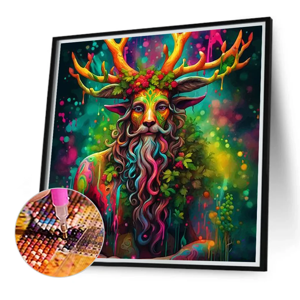 Diamond Painting - Full Round Drill - Nature Man(Canvas|40*40cm)