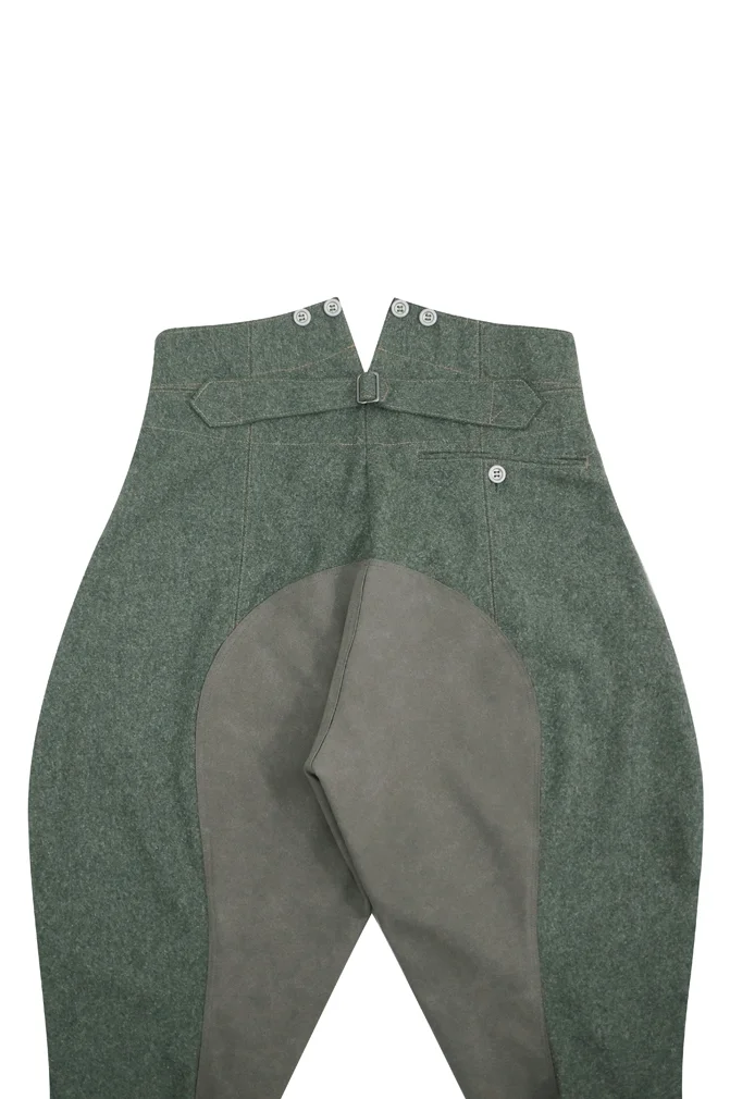   Wehrmacht German M1940 Field Grey Wool Mounted Troops Riding Breeches German-Uniform