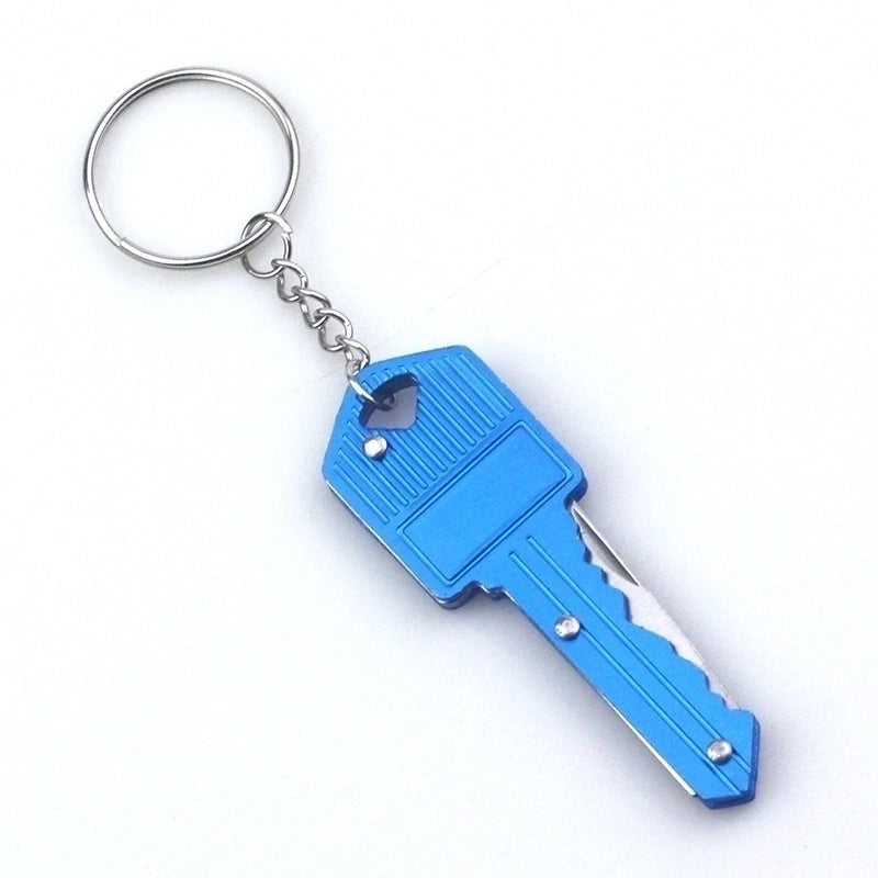 Minimalist Solid Color Metal Keychain