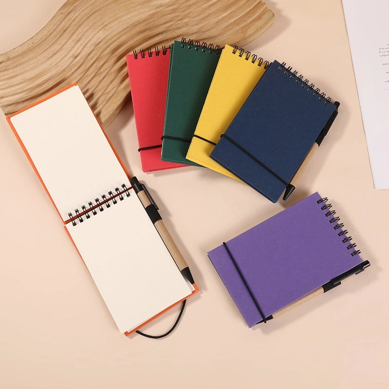 1 Piece Solid Color Learning Paper Preppy Style Notebook