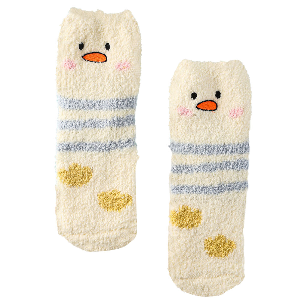 

Cartoon Women Thicked Fleece Socks Warm Lady Floor Sleeping Mid Calf Socks, 501 Original
