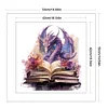 Dragons And Books-14CT Stamped Cross Stitch 50*50cm