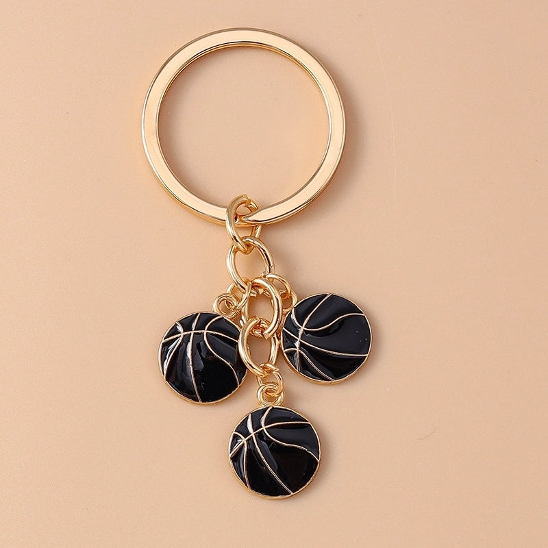 Casual Minimalist Basketball Alloy Bag Pendant Keychain