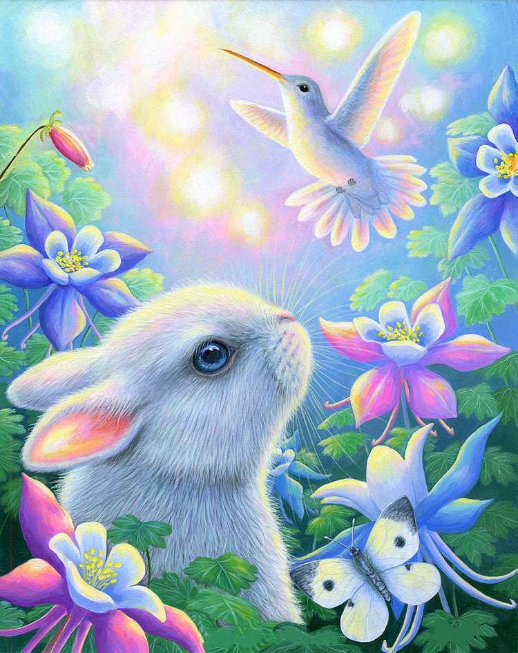 Cute Animals 40*50CM (Canvas)AB Round Dril Diamond Painting