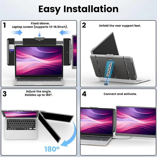 KEFEYA S1Pro 2K Portable Dual Screen Monitor Extender