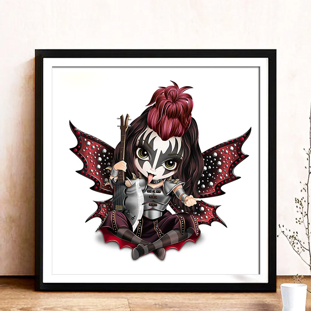 Full Round Diamond Painting 30*30cm - Big Eyes Doll