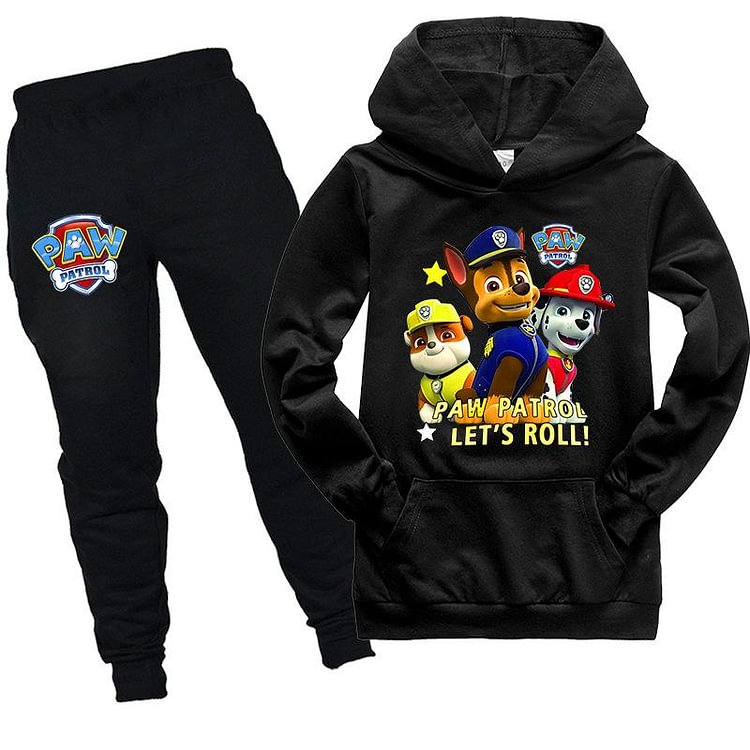 Mayoulove Kids PAW PATBOL Hooded Shirt and Pants  Tracksuit 2pcs-Mayoulove