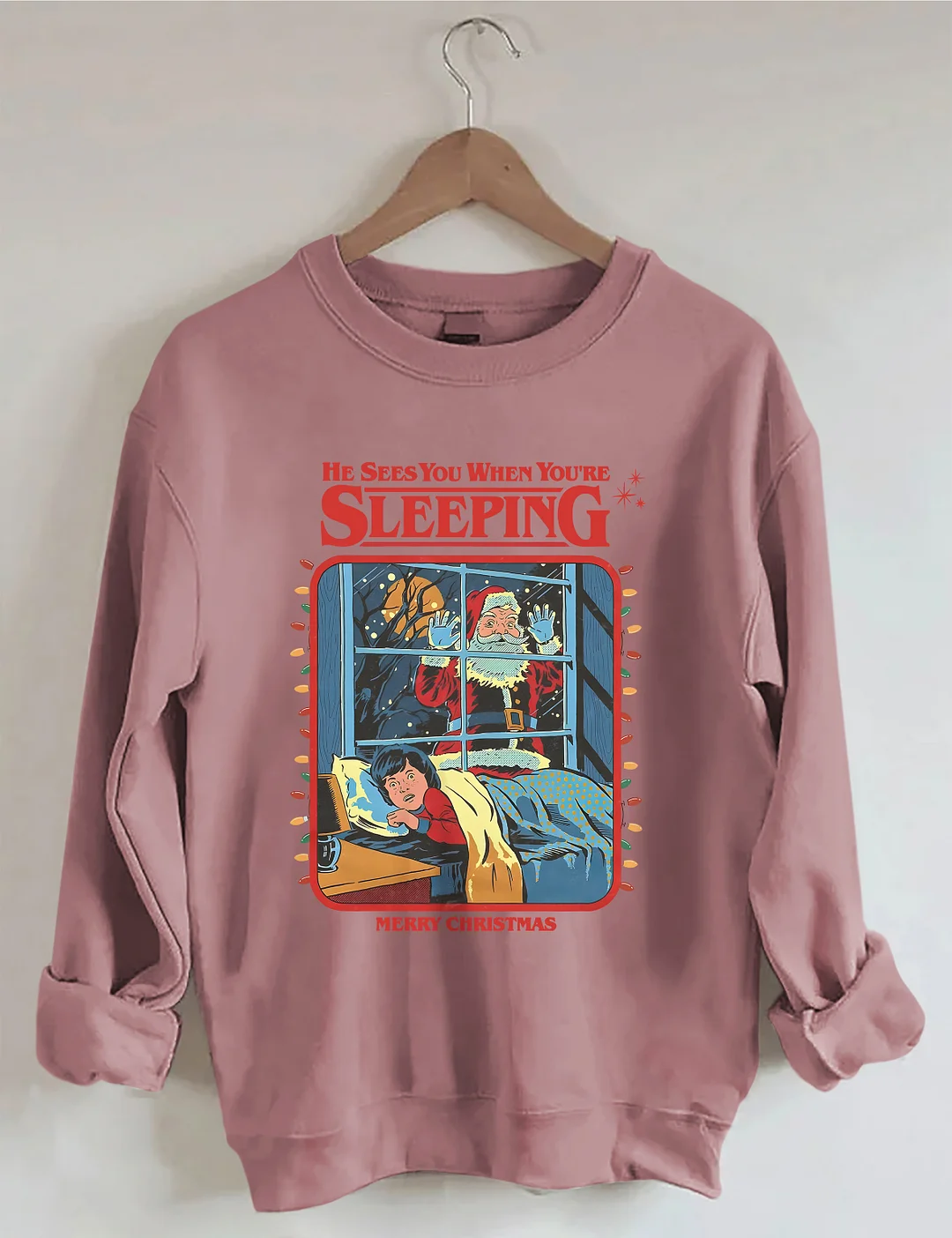 Vintage Creepy Santa Claus Sweatshirt