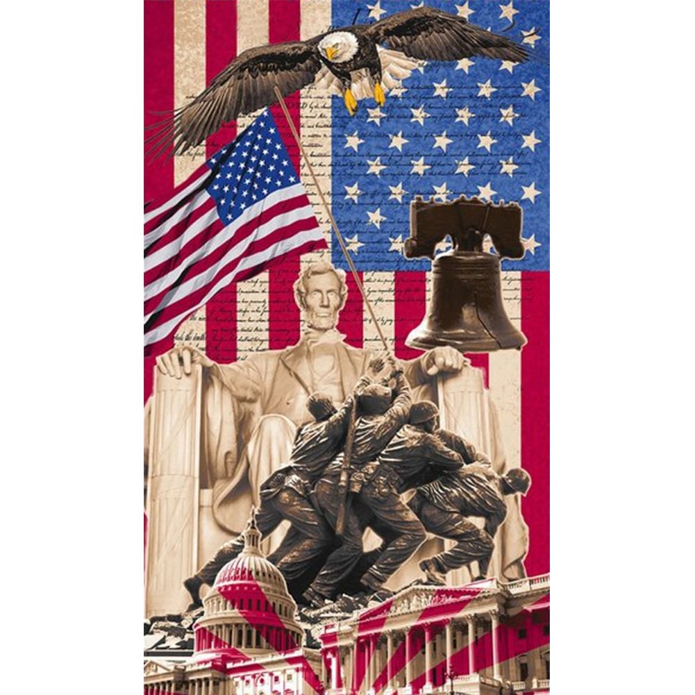 American Memorial - Full Round - Diamond Painting(40*70cm)