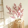 5 Stems Artificial Red Winterberry Fruit Christmas CNY Decor