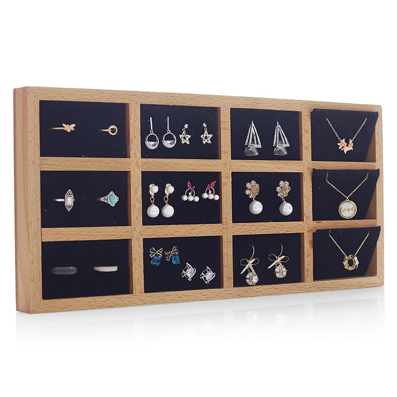 1 Piece Beech Minimalist Classic Style Geometric Jewelry Rack