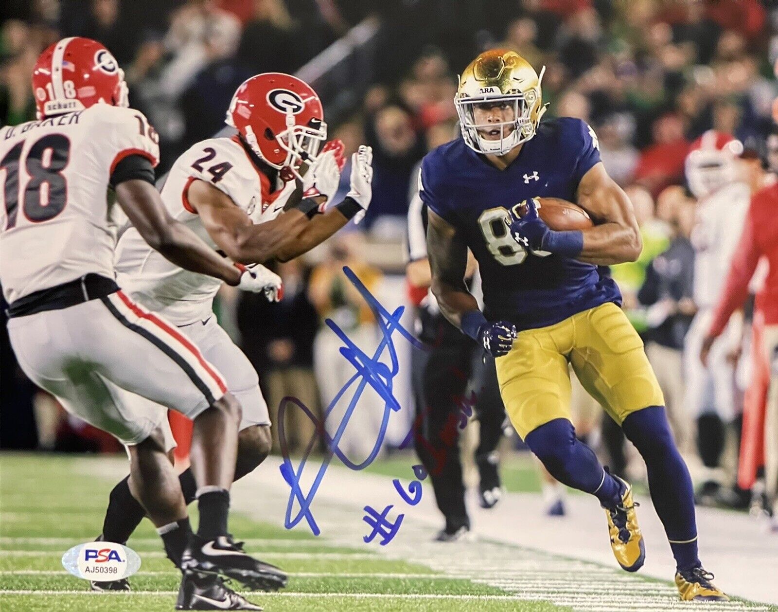 Alize Mack Signed Autographed Notre Dame Fighting Irish 8x10 Photo Poster painting PSA/DNA