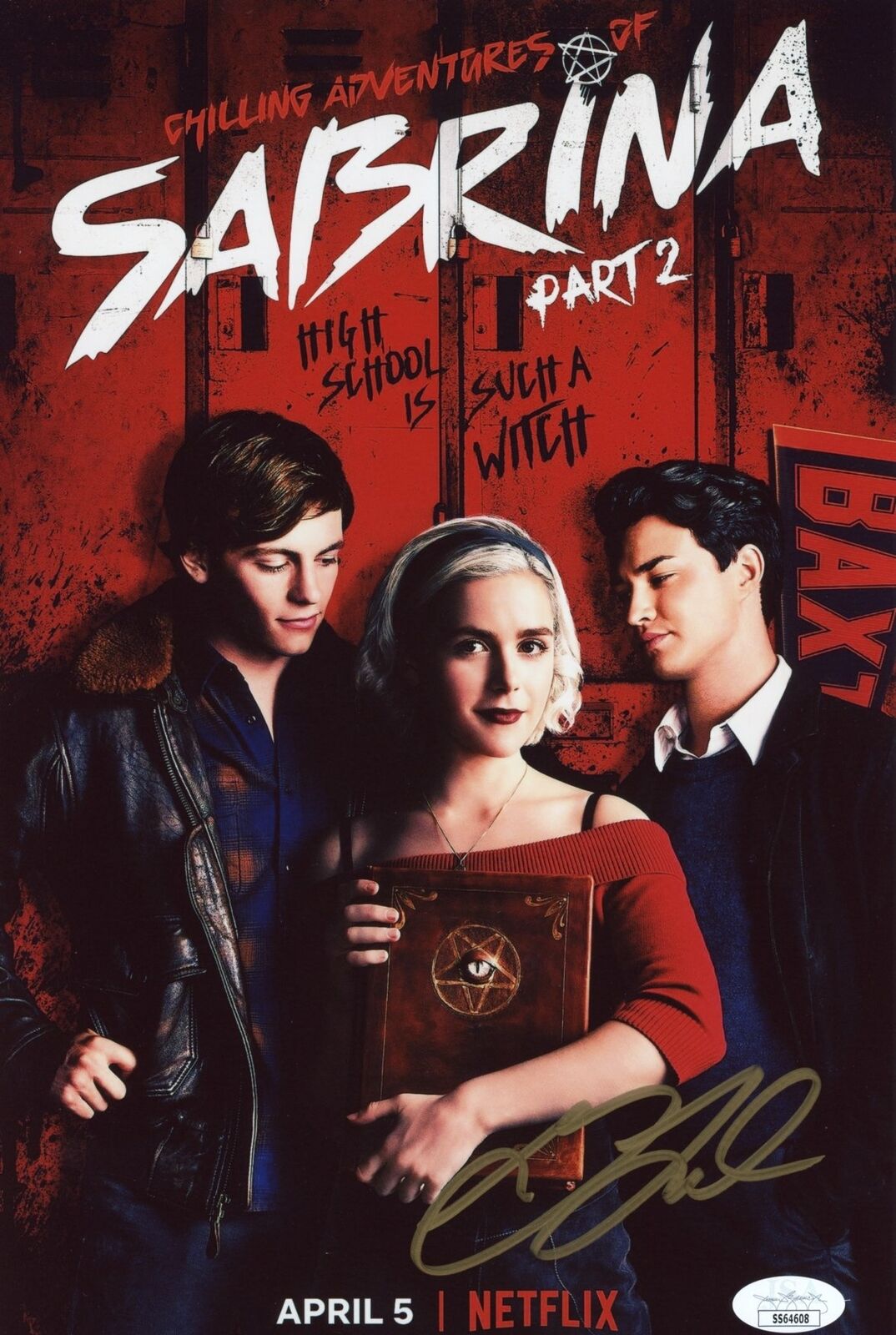 Gavin Leatherwood Chilling Adventures of Sabrina 8x12 Photo Poster painting Signed JSA COA Auto