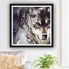 Diamond Painting -DIY Round Drill Wolf Girl(40x40cm)