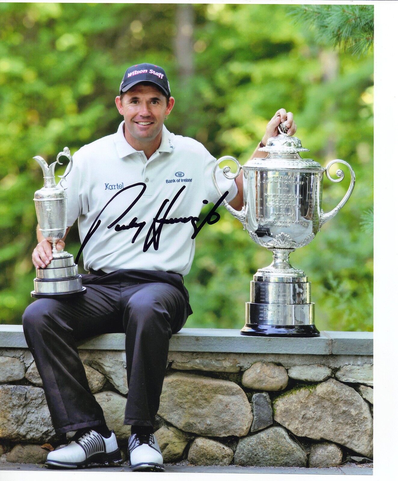 Padraig Harrington Signed 10X8 Photo Poster painting Multiple Major Winner AFTAL COA (3050)