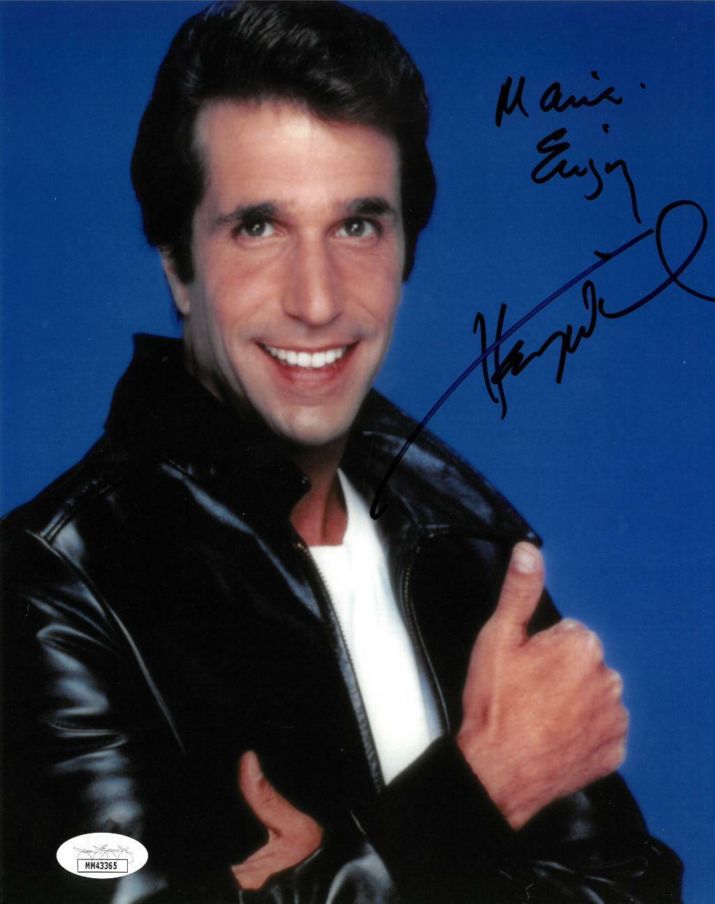 Henry Winkler Signed Happy Days Authentic Autographed 8x10 Photo Poster painting JSA #MM43365