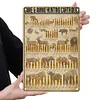 [Grande Taille]Cartouches de chasse - Panneaux en &eacute;tain m&eacute;tallique(30*40cm)