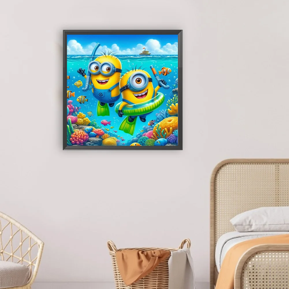 Diamond Painting - Full Round Drill - Minions(Canvas|30*30cm)