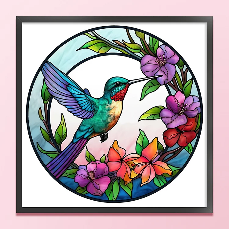 Double Sided Diamond Art Painting Diamond Painting Suncatcher (hummingbird)  5.99