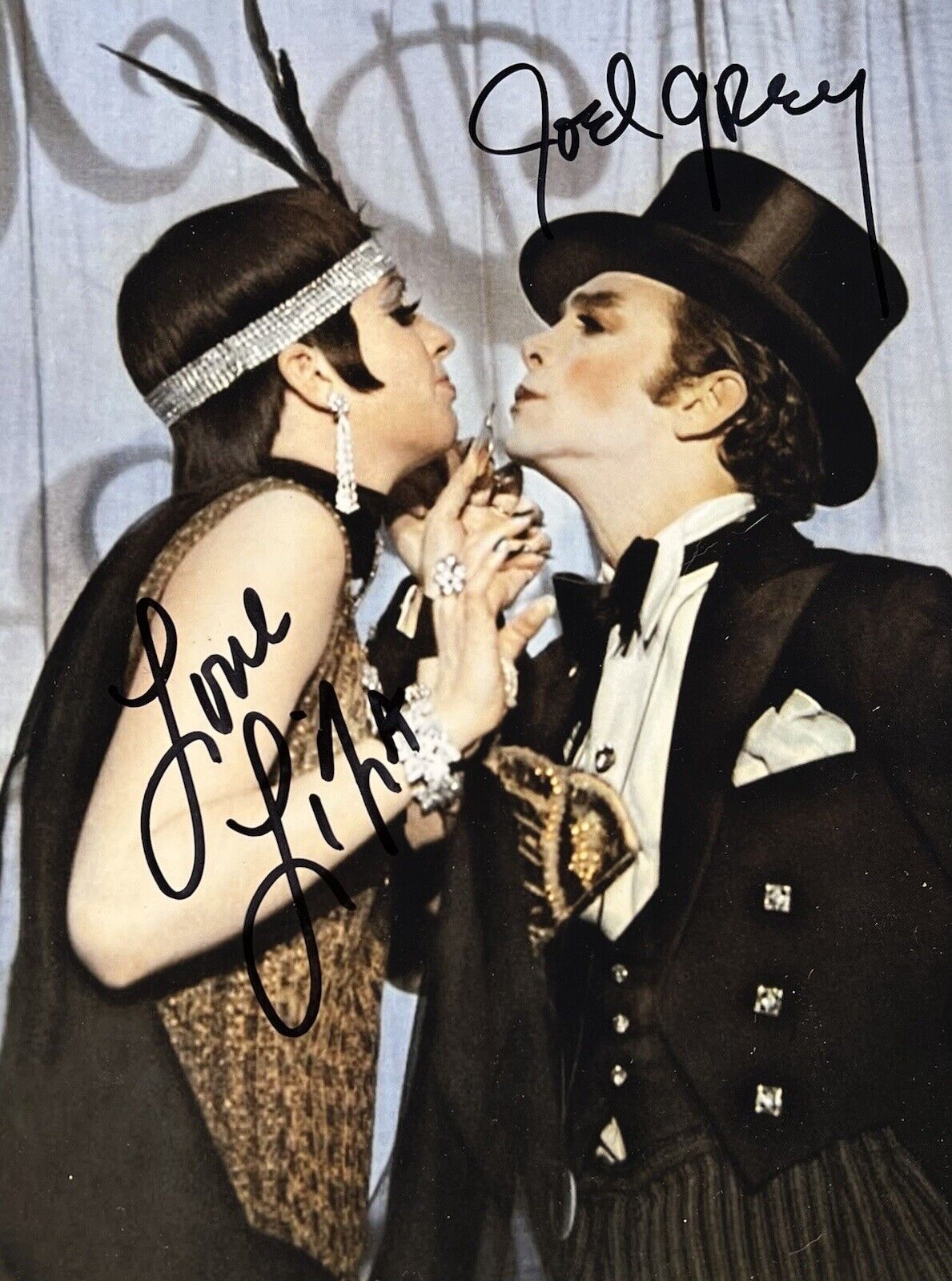 Liza Minnelli & Joel Grey Signed Autographed 8 X 10 Color Photo Poster painting Cabaret