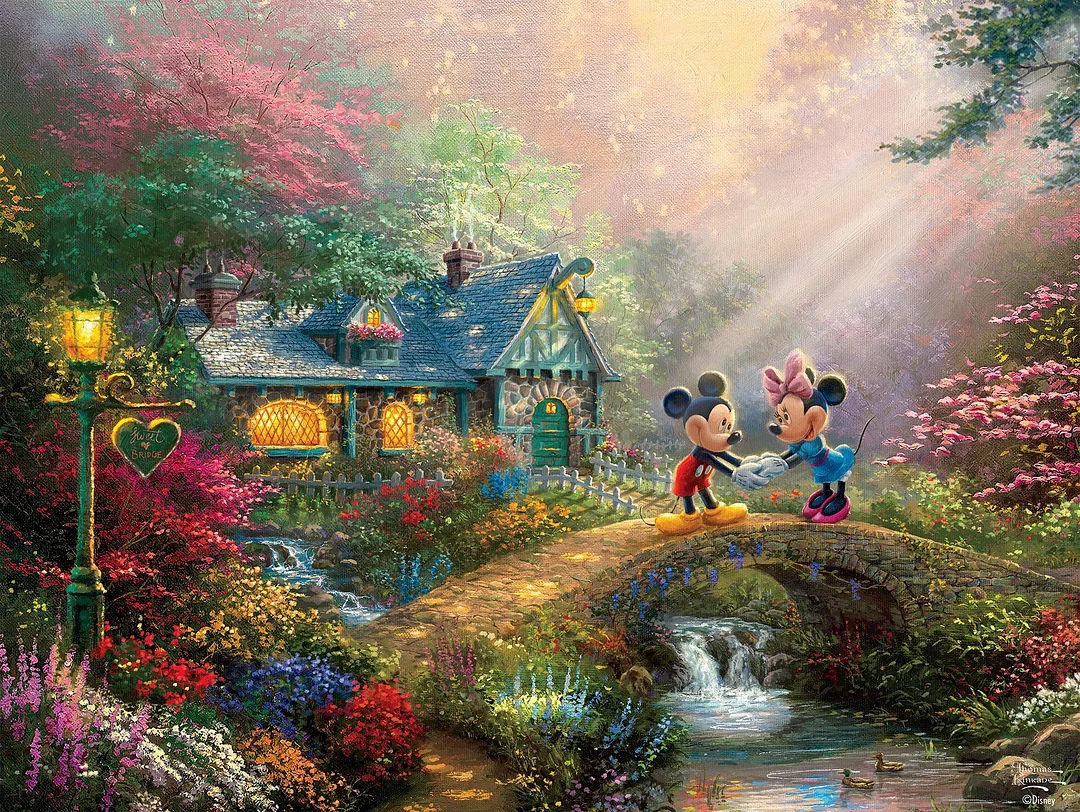 thomas kinkade disney paint by number