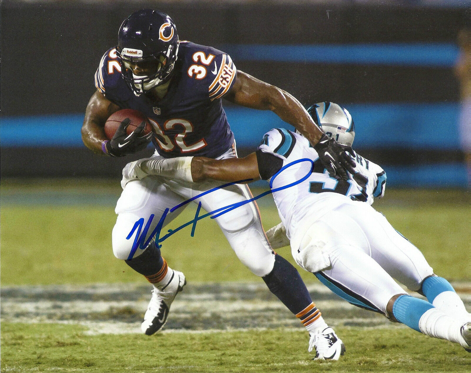 MICHAEL FORD 'CHICAGO BEARS' SIGNED 8X10 PICTURE *COA 1