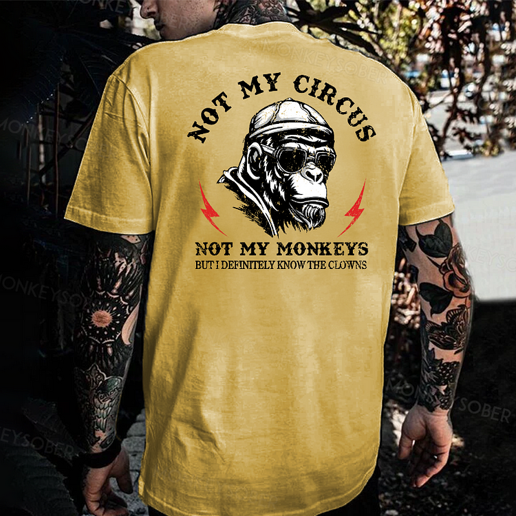 Not My Circus Not My Monkeys But I Definitely Know The Clowns T-shirt