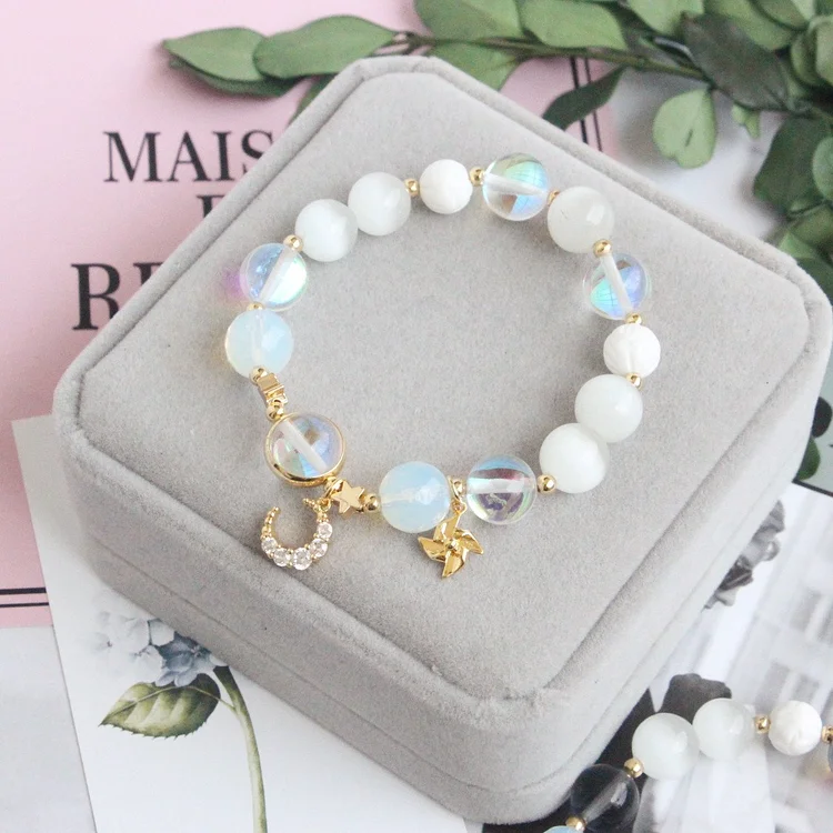 Fresh Moon Crystal Bracelet