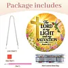 Diamond Painting Acrylic Single-Sided Drill Cross Bible Verse Sign Pendant for Home Decor