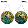 Diamond Painting Double Sided Stained Glass Peacock Hanging Diamond Art Kits
