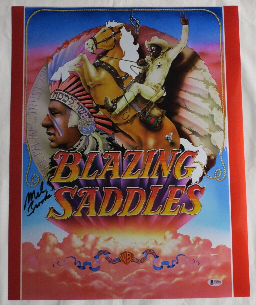 Mel Brooks Signed Blazing Saddles Autographed 16x20 Photo Poster painting BECKETT #T07778
