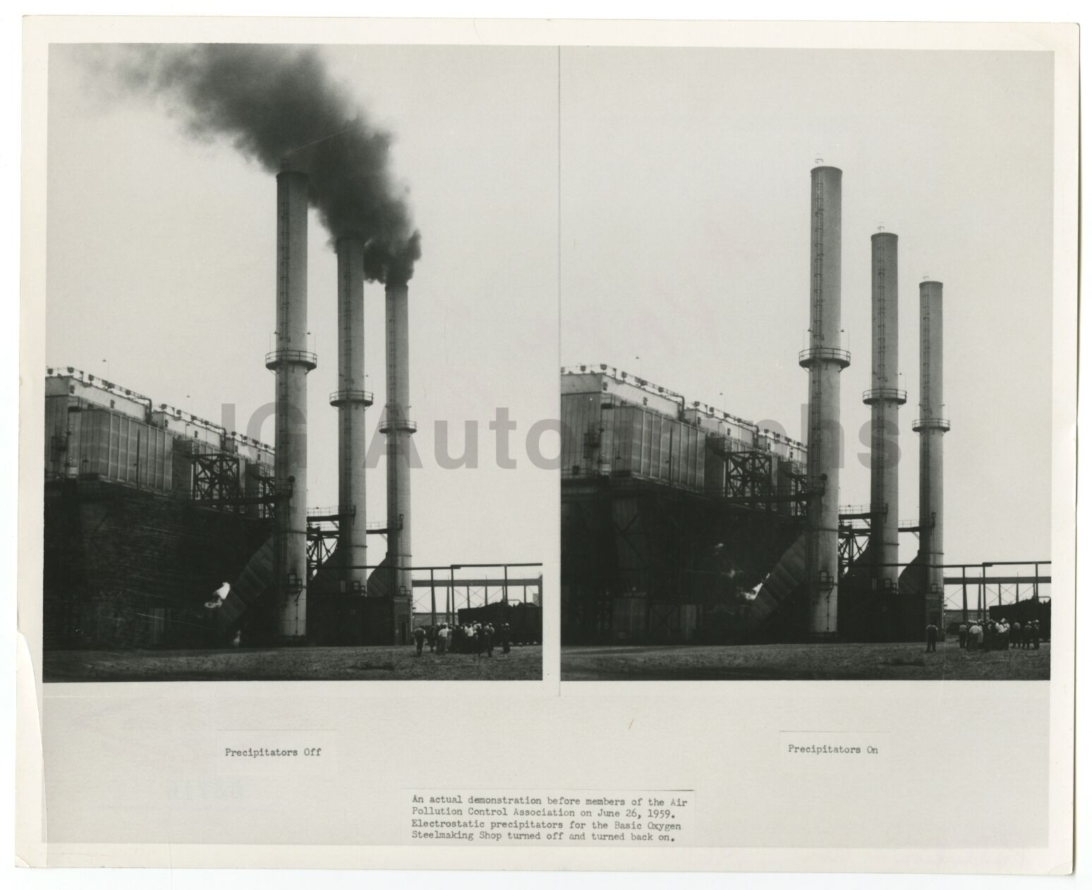 American Pollution - Air Pollution - Vintage 8x10 Photo Poster paintinggraph - Fontana, CA