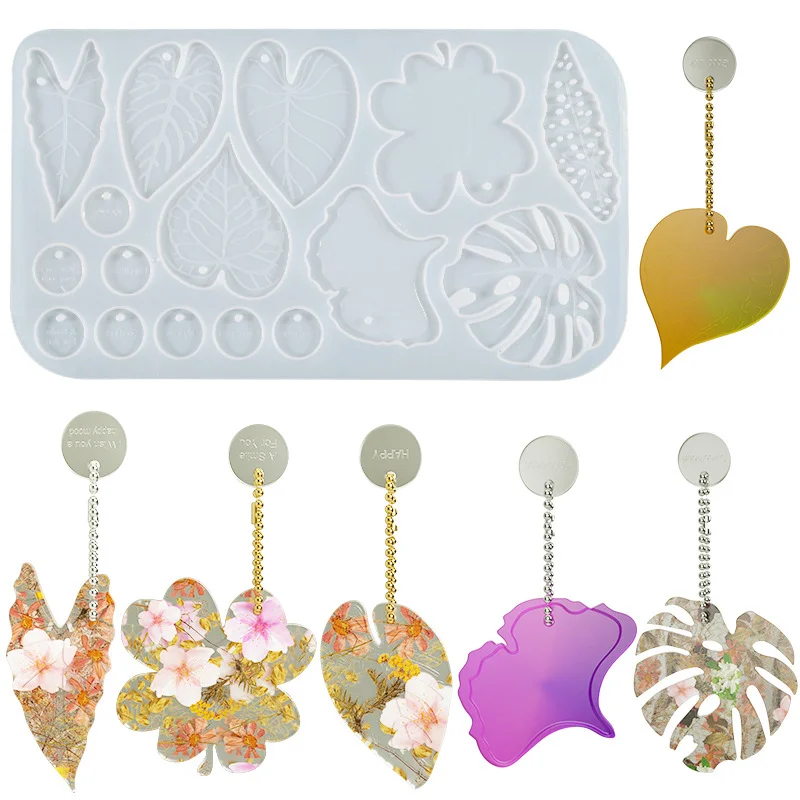 Tree Leaf Pendant Silicone Resin Mold