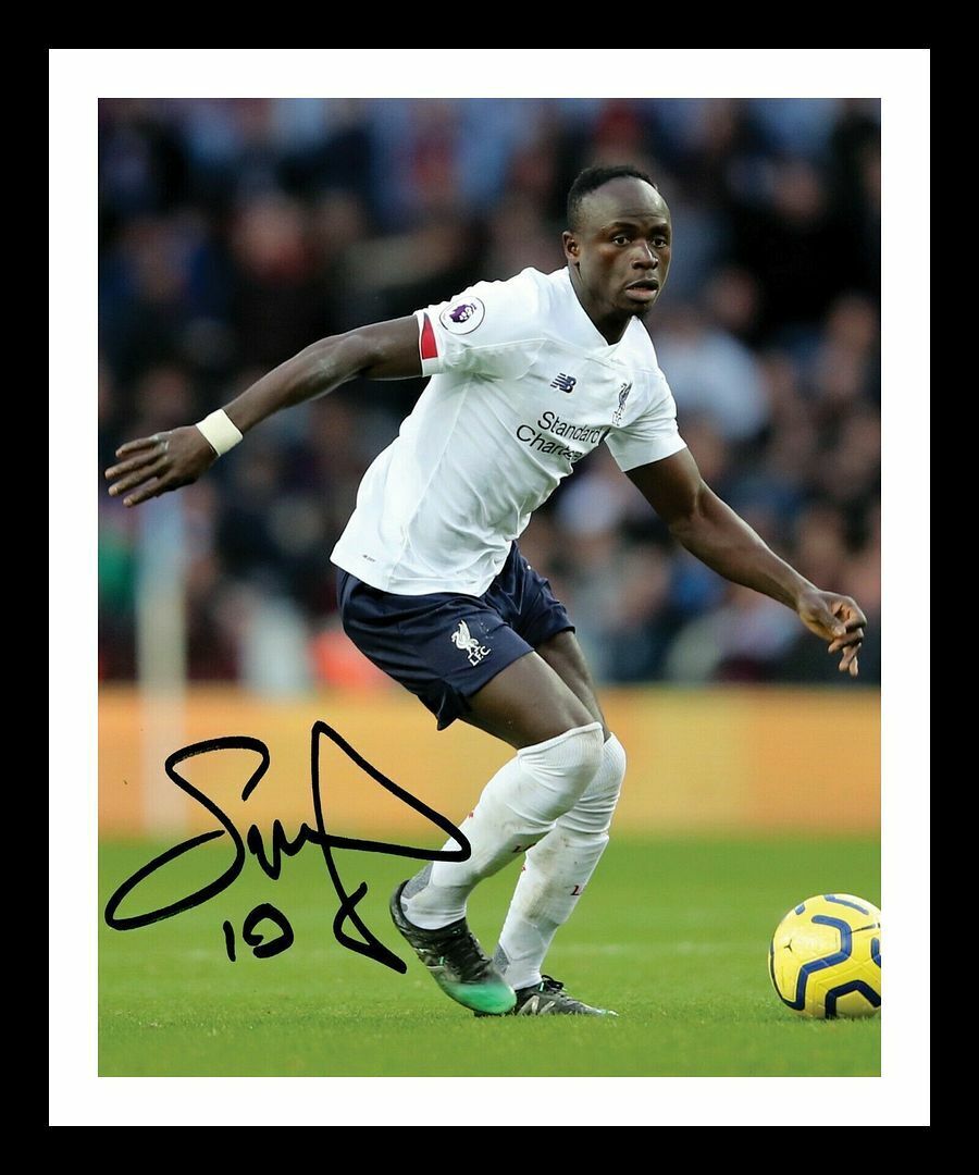 Sadio Mane - Liverpool Autograph Signed & Framed Photo Poster painting 1