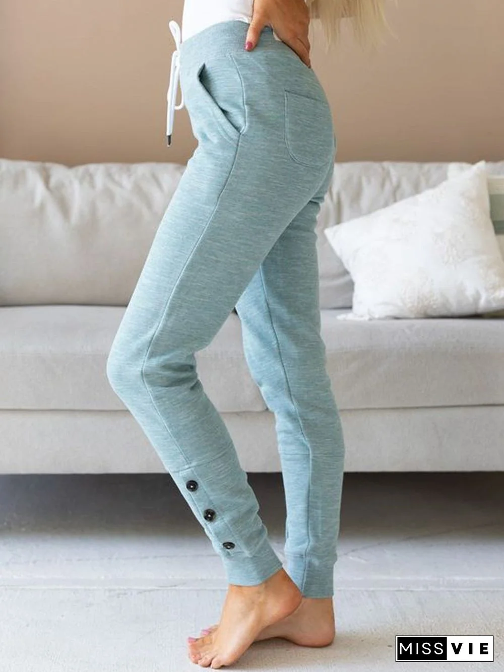 Casual Plain Autumn Daily Loose Jersey Best Sell Harem pants Regular Sweatpants for Women