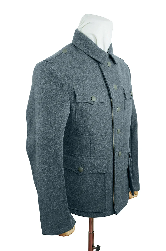   Elite German M1942 EM Italian Field Wool Tunic Feldbluse Blue Green Grey German-Uniform