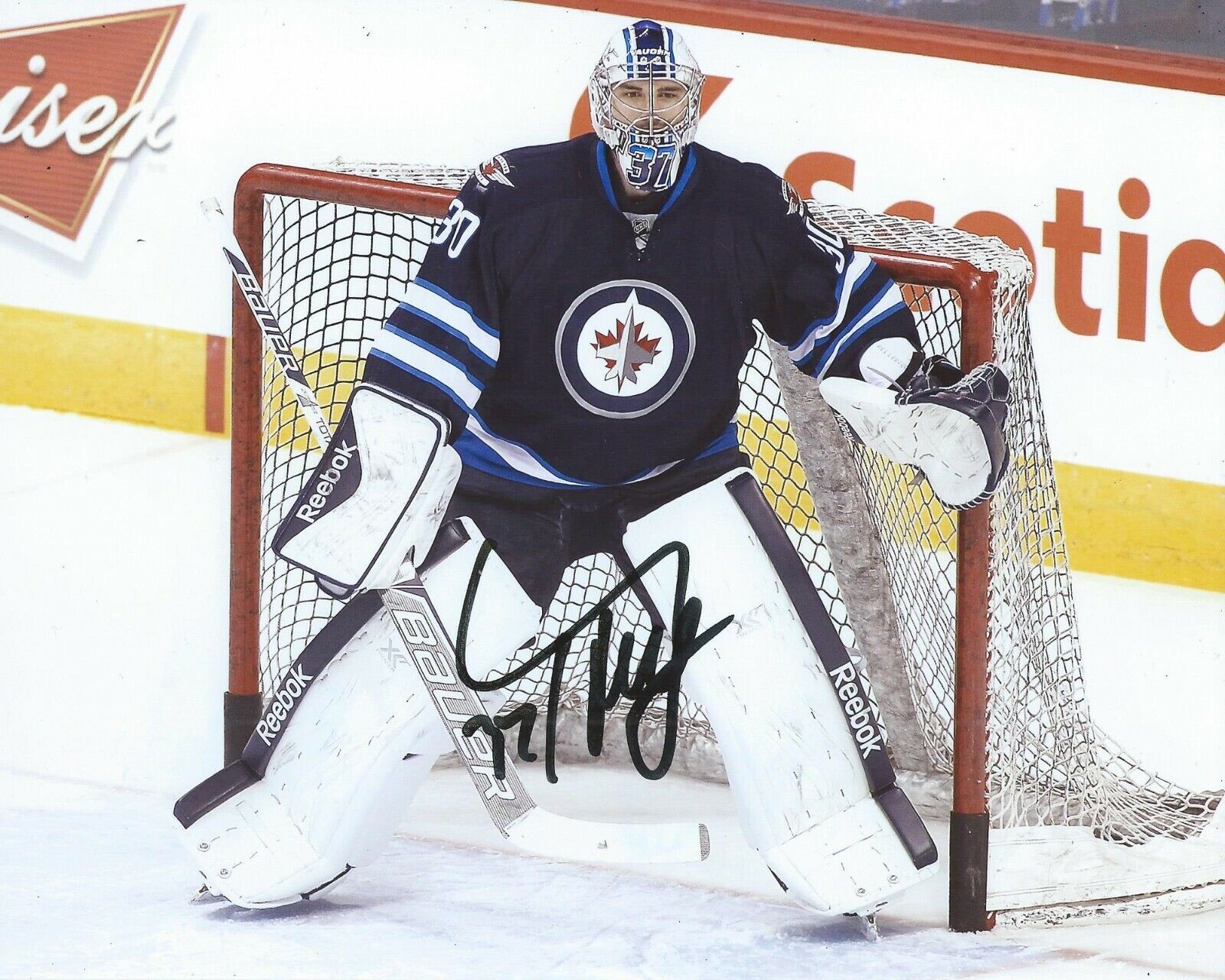 Connor Hellebuyck Signed 8x10 Photo Poster painting Winnipeg Jets Autographed COA B