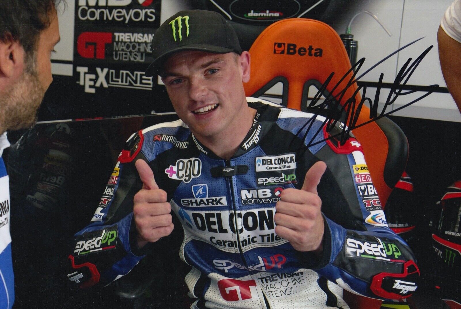 Sam Lowes Hand Signed 12x8 Photo Poster painting MotoGP Autograph Speed Up Racing 7