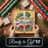 (25x25cm)DIY Pearl Painting Xmas Framed Handmade Pearl Material Art Kit Living Room Decor