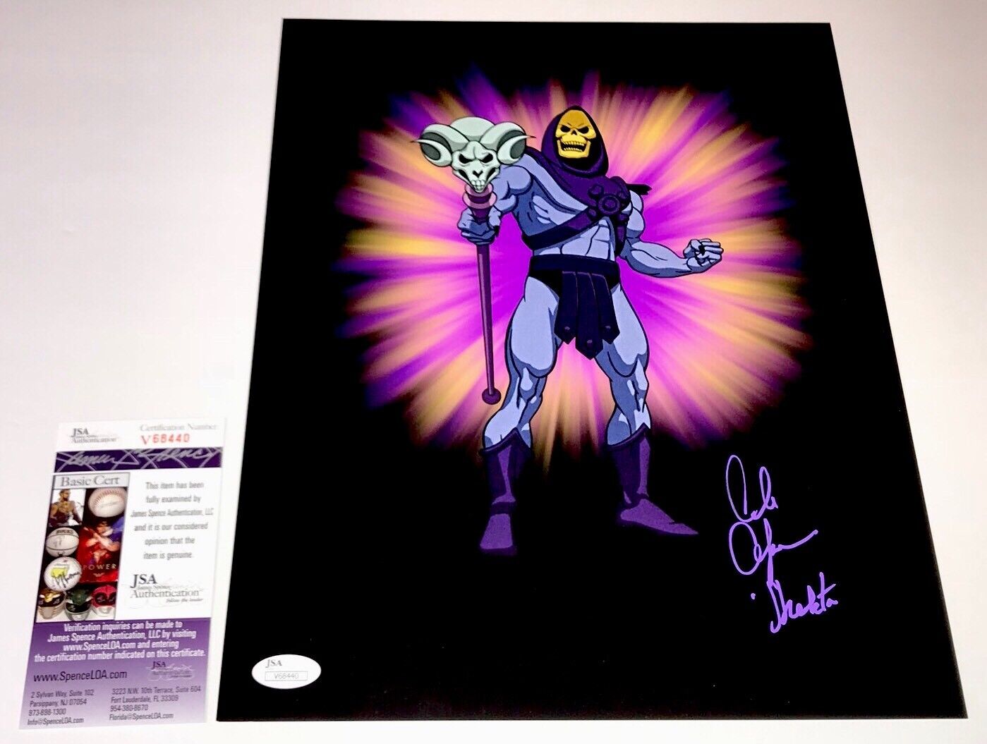 Alan Oppenheimer Signed Skeletor 11x14 Photo Poster painting Masters Of The Universe JSA COA