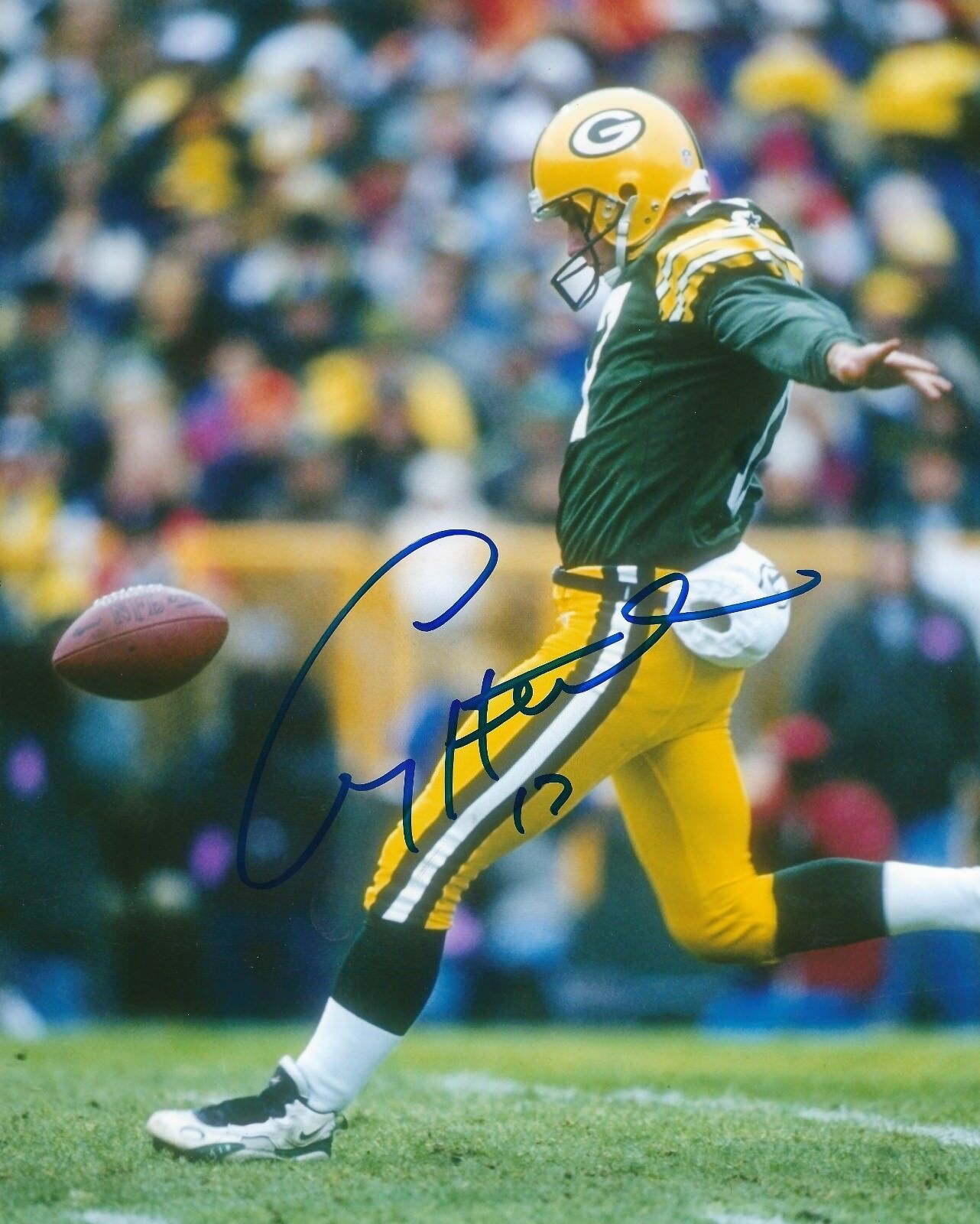 Autographed CRAIG HENTRICH Green Bay Packers 8x10 Photo Poster painting - w/COA