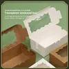 30 Pack Kraft Bakery Box with Clear Window Cookie Box Pastry Box for Gift Giving